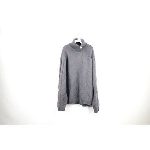 NOS Vtg 90s Marithe Francois Girbaud Men 2XL Heavyweight Knit Turtleneck Sweater